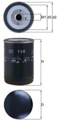 KNECHT Filtru ulei KNECHT OC 114 (OC 114) - automobilus