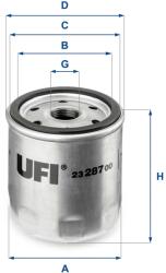 UFI Filtru ulei UFI 23.287. 00 (23.287.00)