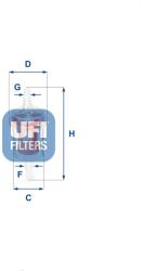 UFI filtru combustibil UFI 31.027. 00 (31.027.00)
