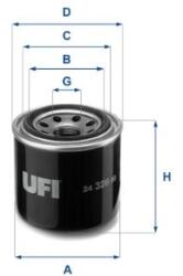 UFI filtru combustibil UFI 24.326. 00 (24.326.00)
