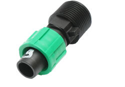 Conector imbinare tub, banda picurare D17mmx3/4 filet exterior pentru sisteme de irigatii (DISPM39)
