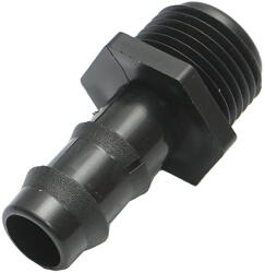  Racord drept picurare D16mm filet exterior 1/2 pentru tub, furtun irigare (BK88756)