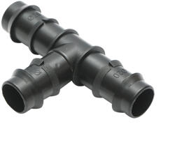  Teu conector stut egal tub picurare 20x20x20mm pentru sisteme de irigatii (DISPR25)