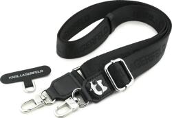 Karl Lagerfeld univerzális crossbody pánt Choupette Patch fekete (KLUCNCHPSPK)