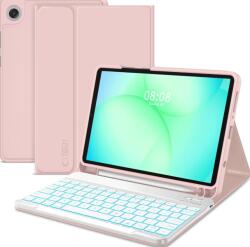 Tech-Protect Sc Pen + Billentyűzet Galaxy Tab A9 / A11 8.7 X110 / X115 / X133 / X135 Rózsaszín (5906302335015)