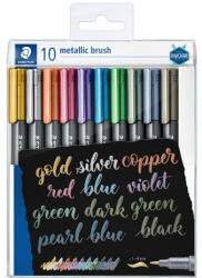 STAEDTLER Művészeti ecsetfilc Staedtler Design Journey metálszínű 10 db-os klt (8321 TB10)