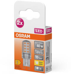OSRAM 2x LED izzó G9 KAPSZULA 4.2W = 40W 470lm 2700K Meleg 300° OSRAM STAR (4058075449893)