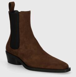 Proenza Schouler magasszárú cipő velúrból Bronco - barna Női 37