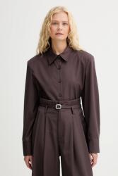 Isabelle Blanche gyapjú ing - burgundia L