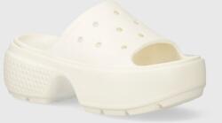 Crocs papucs Stomp Slide - bézs Női 41/42 - answear - 25 990 Ft