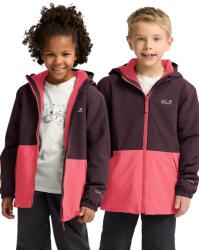 Jack Wolfskin rövid kabát SNOW DAYS JKT KIDS - rózsaszín 140