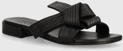 Kenzo bőr papucs Oki Leather Mules - fekete Női 37