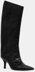 Patrizia Pepe bőr csizma - fekete Női 39 - answear - 129 990 Ft