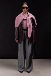 Answear. LAB bőrmellény - burgundia XS/S