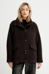 Sessùn kabát gyapjú keverékből - barna L