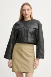 Day Birger et Mikkelsen bőrdzseki Malik - fekete 38