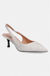 Love Moschino velúr magassarkú cipő - bézs Női 39 - answear - 89 990 Ft