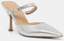 Steve Madden bőr papucs Brecki-R - ezüst Női 37