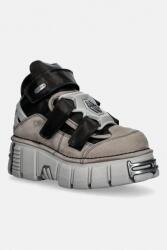 New Rock bőr sportcipő ALASKA PERLA, ITALI NEGRO, TOWER PERLA + AC - szürke Női 39