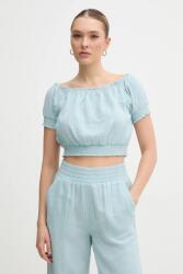 DKNY blúz pamutból - kék M