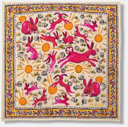 Moschino selyem kendő - bézs Univerzális méret - answear - 77 990 Ft