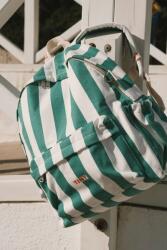 Tinycottons gyerek hátizsák EMERALD STRIPES BACKPACK - zöld Univerzális méret