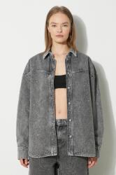Rotate farmering Rhinestone Denim Shirt - szürke 32