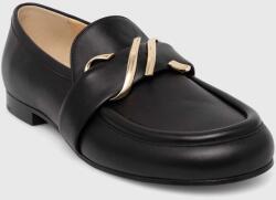 Proenza Schouler bőr mokaszin Monogram - fekete Női 38