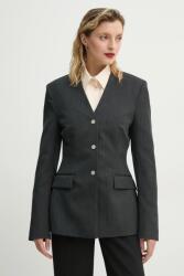 Nanushka gyapjú kabát LENKE - szürke M