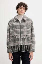 Pepe Jeans dzseki gyapjúkeverékből - szürke L