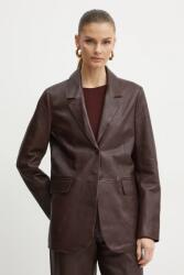 Forte Forte bőrmellény - burgundia 34