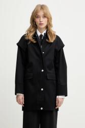 Patrizia Pepe pamut kabát - fekete 40