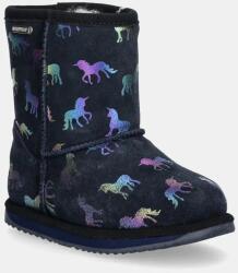 Emu Australia gyerek hócipő velúrból Rainbow Unicorn Brumby - sötétkék 36