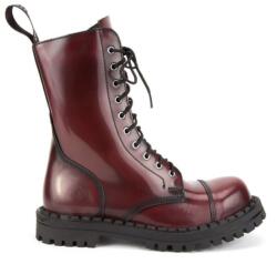 Altercore bőr bakancs - burgundia Női 36