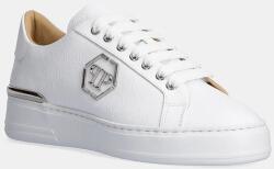 Philipp Plein bőr sportcipő Nappa Lo-Top Monogram - fehér Női 40
