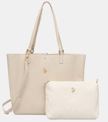 U. S. Polo Assn U. S. Polo Assn. kétoldalas táska Malibu - bézs Univerzális méret