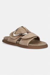 Inuikii papucs velúrból Dreamer Buckle - bézs Női 39