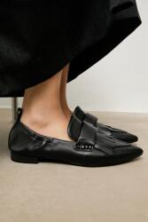 ANSWEAR bőr mokaszin - fekete Női 39