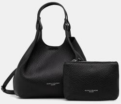 Gianni Chiarini keresztpántos táska női bőr DUA - fekete Univerzális méret