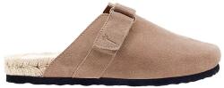Manebi papucs velúrból Hamptons Clog Mules - bézs Női 39