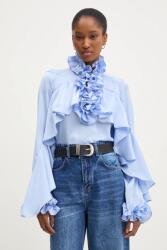 ANSWEAR fodros női viszkóz blúz - kék M/L