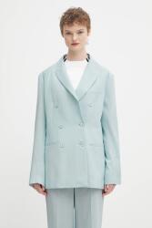 Fiorucci gyapjú kabát Double Breasted - kék XS