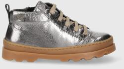 Camper gyerek félcipő bőrből Brutus FW - ezüst 22