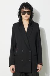 Fiorucci gyapjú kabát Black Double Breasted - fekete 34