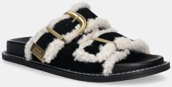Steve Madden papucs velúrból Arch-F - fekete Női 38