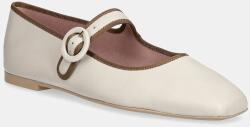 Pretty Ballerinas bőr balerina cipő Camille - bézs Női 41 - answear - 74 990 Ft