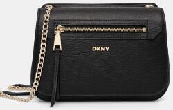 DKNY bőr táska BRYANT - fekete Univerzális méret