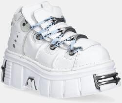 New Rock bőr sportcipő - fehér Női 39