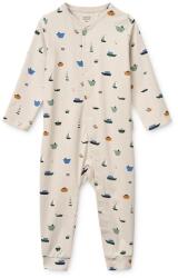Liewood gyerek kezeslábas Birk Printed Pyjamas Jumpsuit - bézs 62-68 - answear - 15 990 Ft
