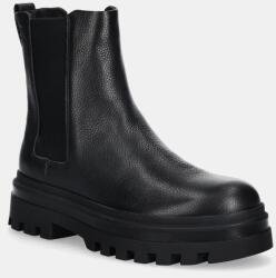 Calvin Klein bőr bokacsizma LUGGED CHELSEA BOOT HIGH LTH - fekete Férfi 45